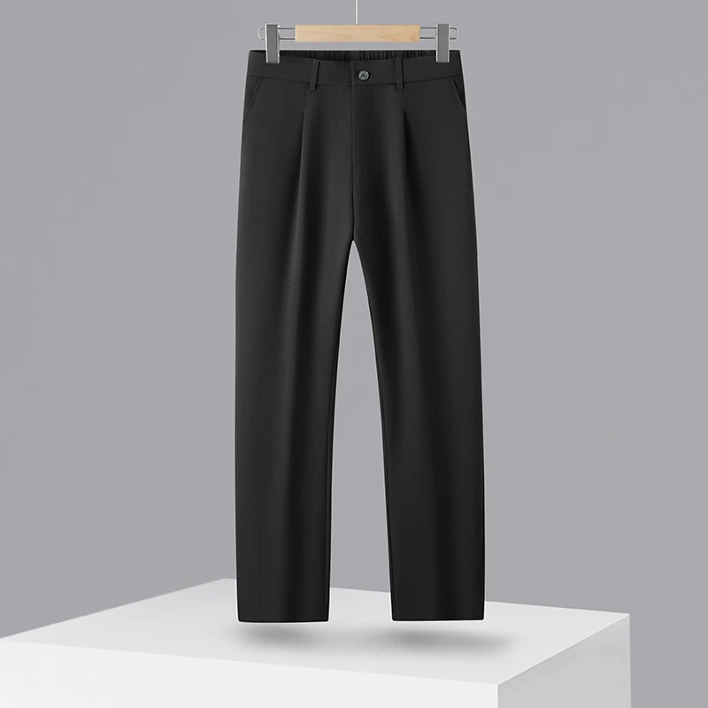 2025 Hoogwaardige lente en herfst herenmodieuze, stijlvolle, veelzijdige en trendy dunne business casual set Tweedelige set