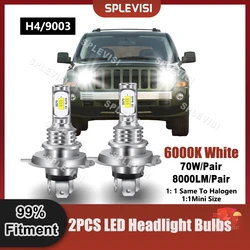 Replace LED Headlight High Low Beam For Jeep Patriot MK74 2007 2008 2009 2010 2011 2012 2013 2014 2015 2016 2017 2018 2019