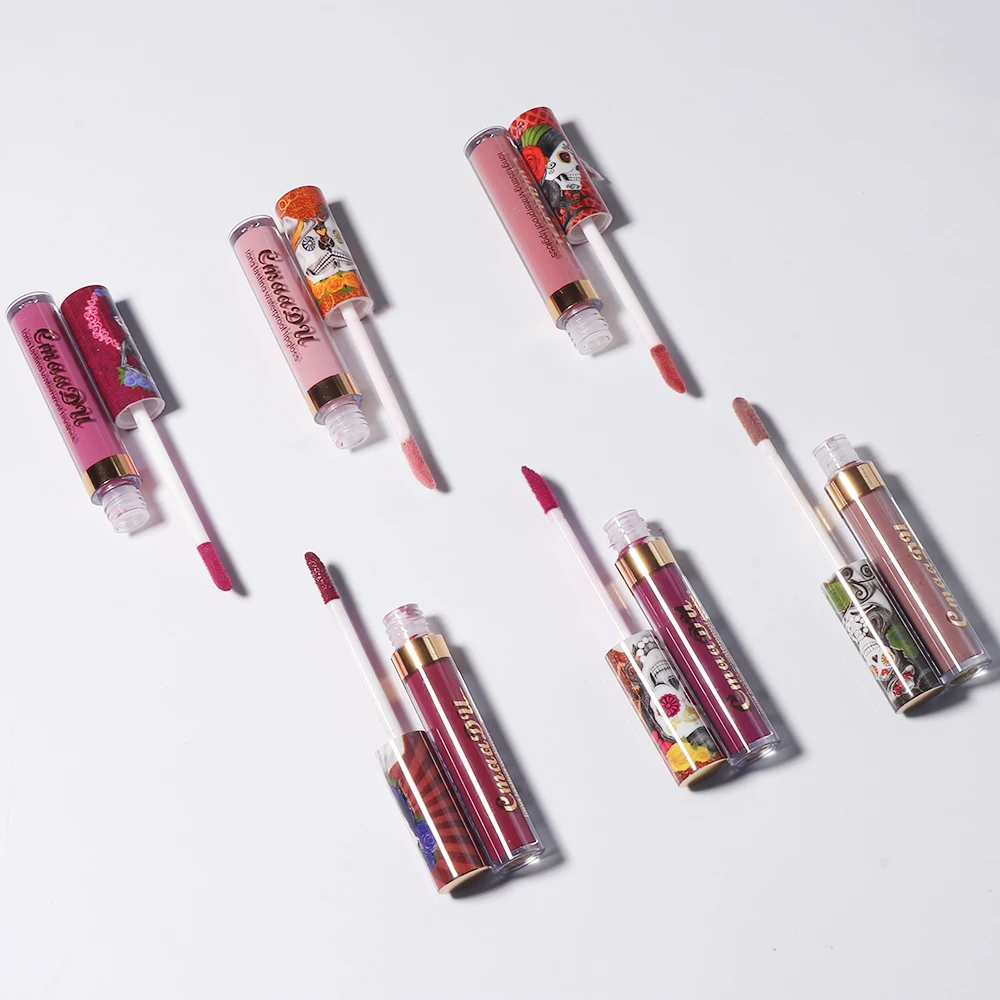 قطعة واحدة من ملمع الشفاه غير اللامع من CmaaDu - هدية مقاومة للماء ومقاومة للعرق ولا تبهت لأداء المسرح، مكياج رائع يدوم طويلاً