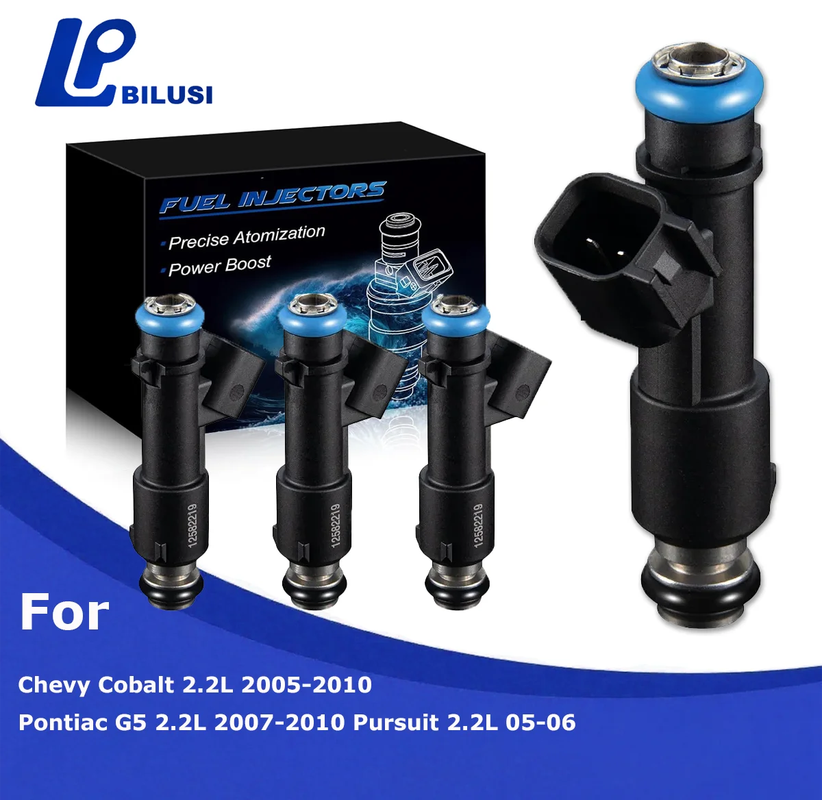

Bilusi 12582219 Fuel Injectors For Chevy Cobalt 2.2L 05-10 For Pontiac G5 2.2L 07-10 Pursuit 2.2L 05-06 FJ10630 1AMFI00101 FJ722