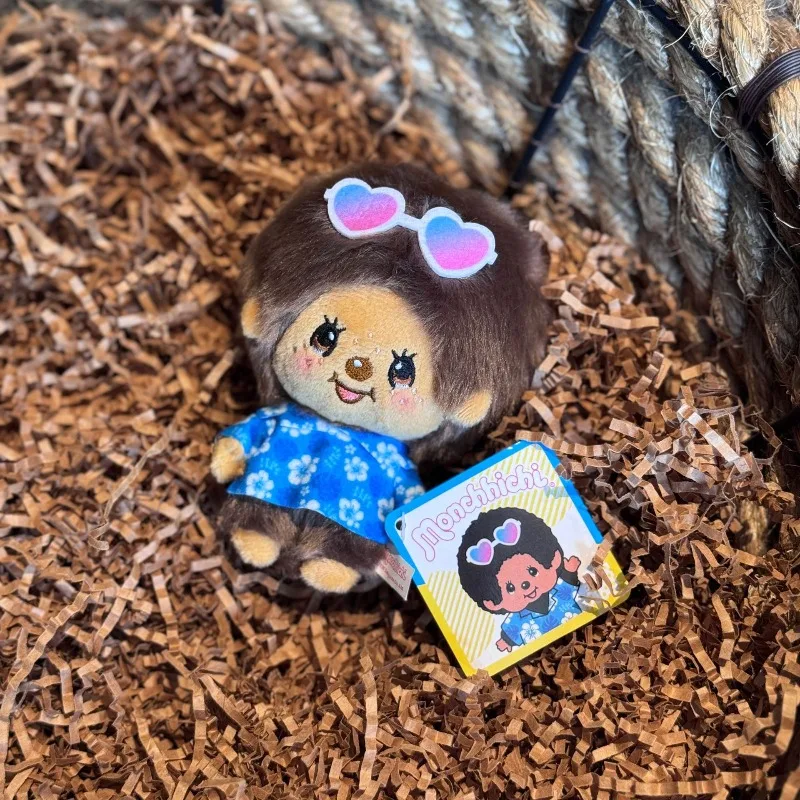 10cm Kawaii Mengqiqi Vacation Style Plush Doll Pendant Summer Floral Shirt Doll Multiple Styles Birthday Gift