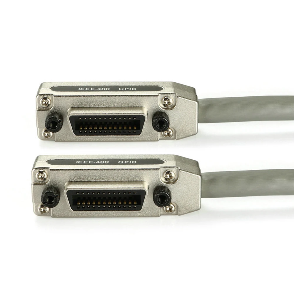 كابل GPIB محمي IEEE-488 مع موصلات GPIB قابلة للتكديس 0.5 م، 1 م، 1.5 م، 3 م، 5 م كابل سلك GPIB