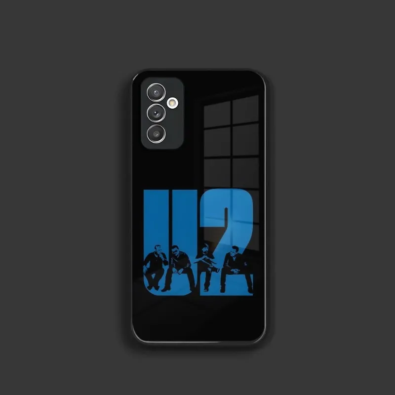 Custodia per telefono U2 Band Rock per Samsung Galaxy S21 S22 S30 S23 S20 S10E S9 Note 20 10 Pro Ultra Plus Cover in vetro