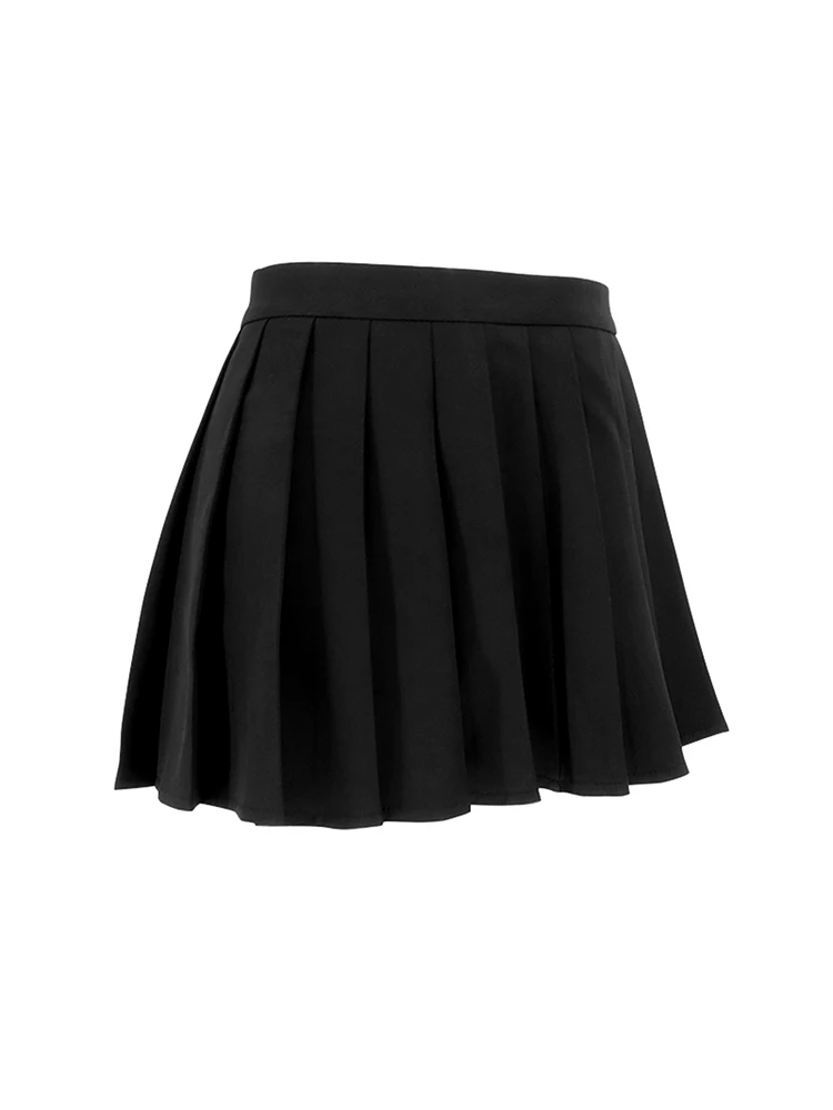 Sexy Pleated Skirt Women Summer New Sweet Fashion Streetwear Solid Basic Mini Skirt Casual Elegant Party High Waist Skirt Female