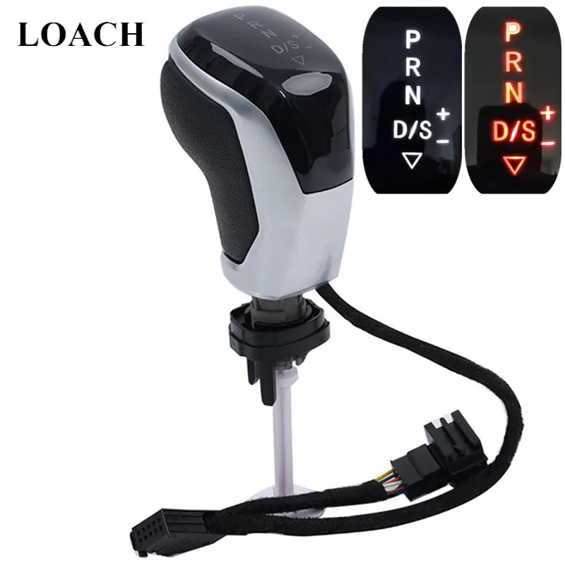 LED AT Red White Light Gear Shift Knob for VW Golf MK6 MK7 Passat B7 B8 Tiguan MK2 for Skoda Octavia for Seat DSG Electronic Pen