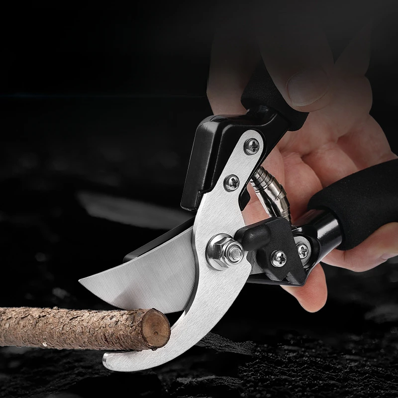 Powerful Pruning Shears Stainless Steel Labor-saving Bonsai Gardening Thick Pruning Shears Vigorously Pruning Tools