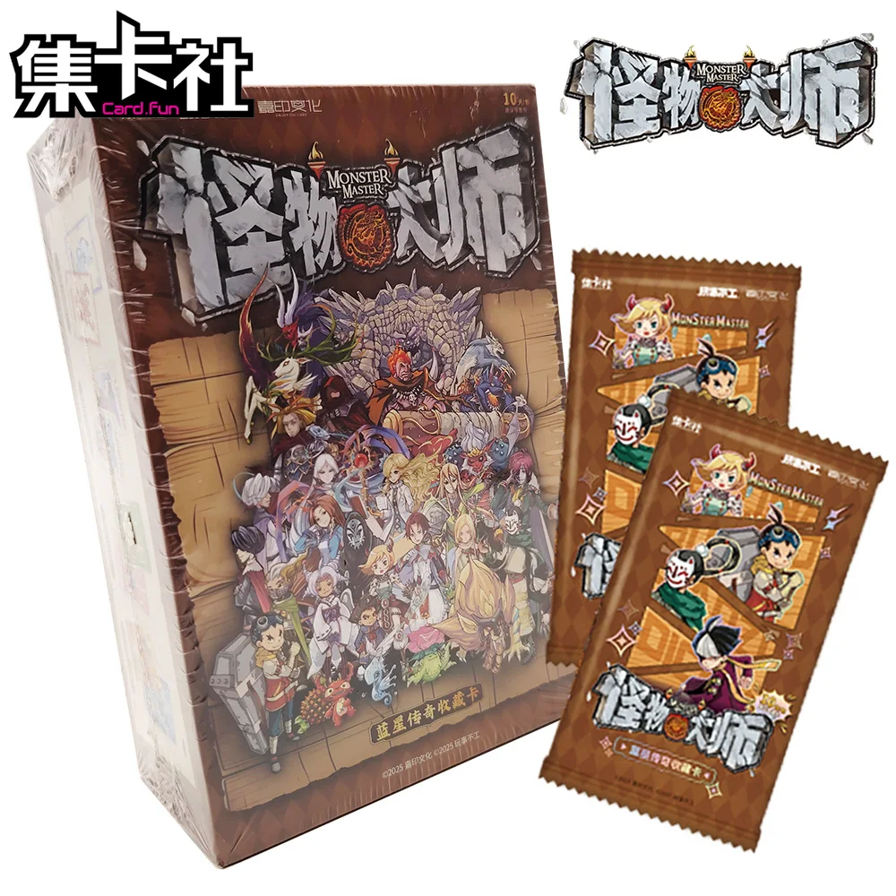 

New Genuine Card.fun Monster Master Collection Card Children's Like Fantasy Battle Theme Comic High Quality Cards Desktop Toys