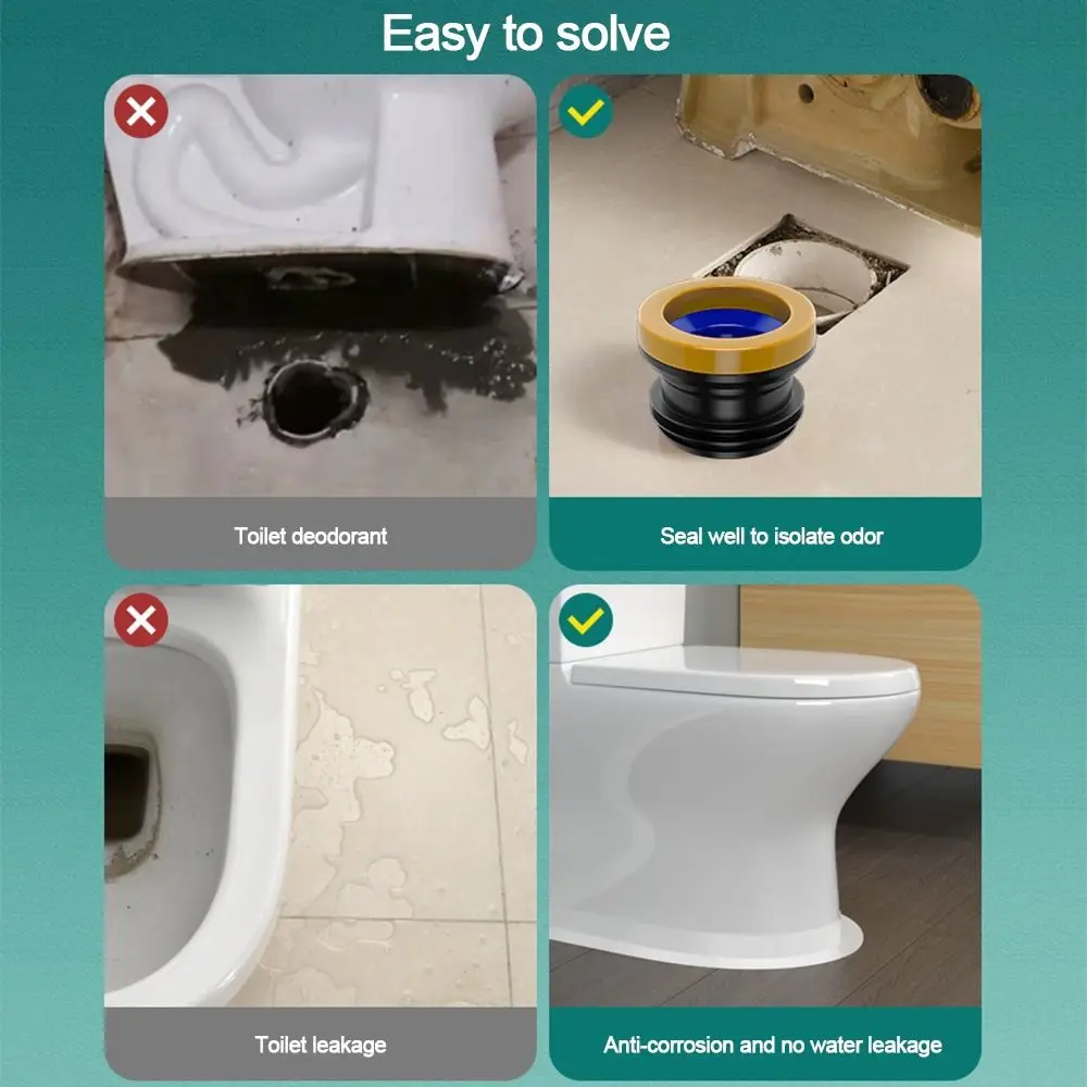 

Practical Anti Leakage Sealing Ring Odor-resistant Replacement Toilet Flange Bolts Toilet Wax Ring Toilet