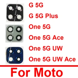 Back Rear Camera Glass Lens For MOTO G 5G Plus One 5G Ace XT2113 One 5G UW Ace Camera Glass Lens Adhesive Sticker Reapir Parts