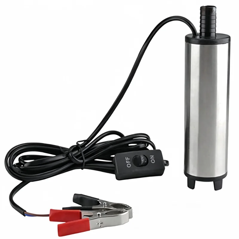 12V 24V DC 130W Portable Submersible Pump 12L/min High Flow Electric Transfer Pump Diesel Fuel Water Sewage Suction Pump Car Out