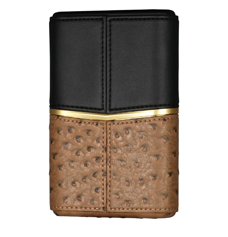 2025 جديد المحمولة السفر السيجار حالة الأرز الخشب السيجار أنبوب المرطب الفاخرة جلد البقر المرطب ترطيب السيجار اكسسوارات هدية