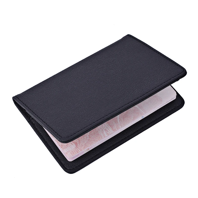 Durável Homens Mulheres Capa de Passaporte para Viagem Moda Multi-Function ID Bank Card Holder PU Leather Wallet Case Acessórios de Viagem