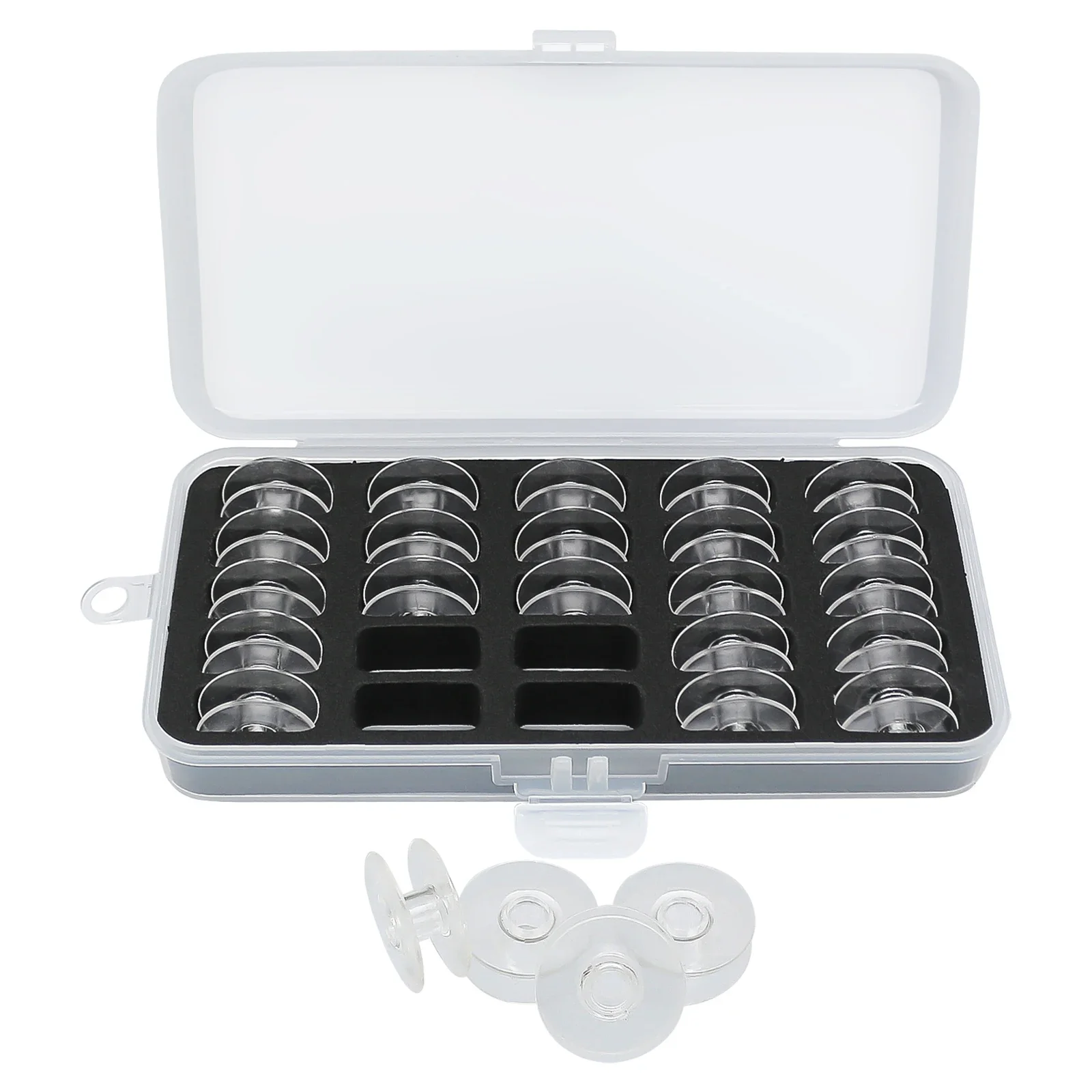 25 قطعة/صندوق "M" بكرات أكبر # 18034P لأخيه JUKI DNU-1541 DU-1181N TL-2200QVP Longarm جاك H2 Consew 205RB 206RB أداة الخياطة #6