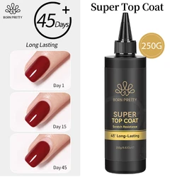 BORN PRETTY 250g Super Top Coat Professional Nail Art Soak Off Matte Top Coat Base gel Without Sticky Layer Gel for Manicure