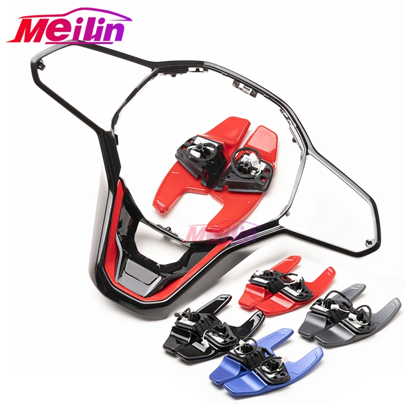 Suitable for VW Golf 8 R GTI steering wheel LCD touch frame and shift paddles, racing car modification parts