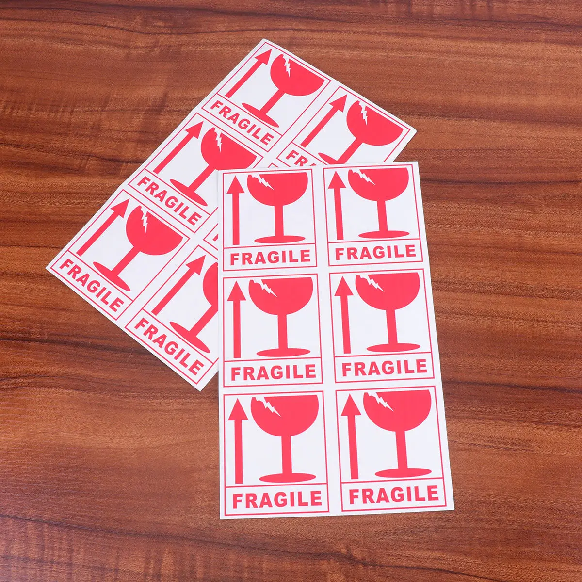 

270 шт. наклеек с предупреждением о хрупкости, прозрачные, с крупным шрифтом, самоклеящиеся, для безопасной упаковки и транспортировки, для дома