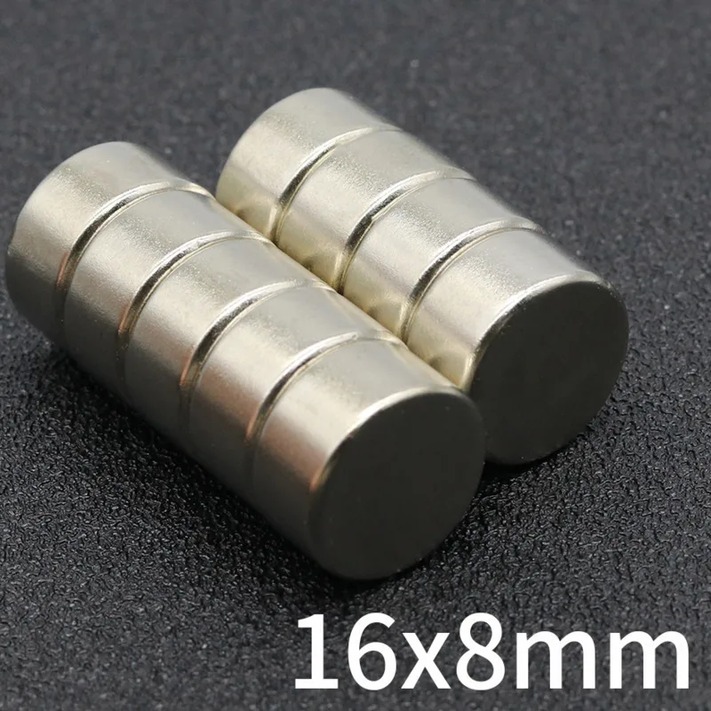 2/5/10/20 Pcs 16x8 mm Powerful Magnets Neodymium Magnet For Fridge Small Magnets DIY Magnets For Fishing Circle Magnet