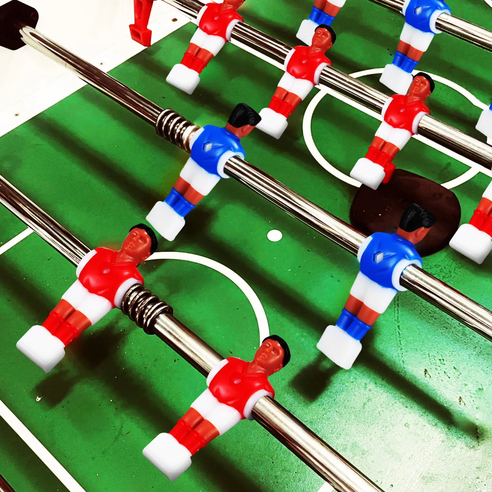 

Набор из 8 фигурок для настольного футбола: Сменные игроки из смолы, модный элегантный дизайн, прямое управление мячом