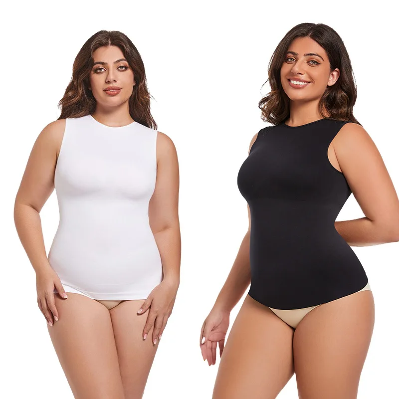 Hochwertiges, dehnbares Shapewear-Tanktop, nahtlose Tanktops, Body Shaper-Tanks, Kompressions-Tanks, ärmellose Oberteile mit Bauchkontrolle