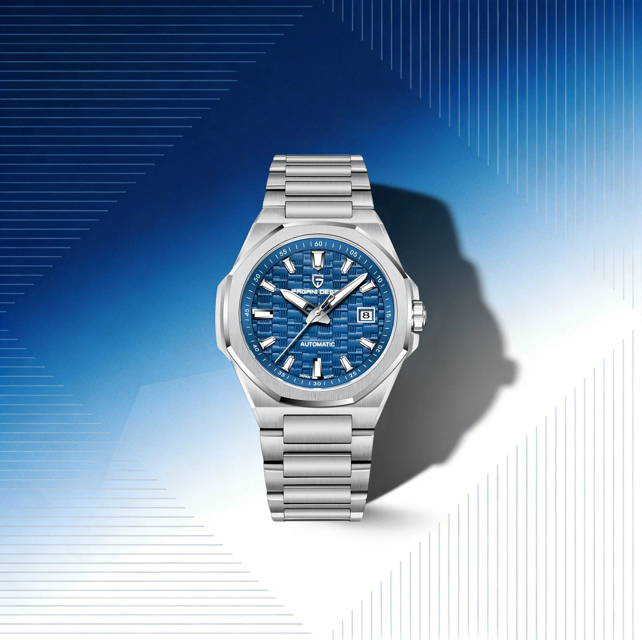 PAGANI DESIGN Haute Luxury Custom Men's Mechanical Watch Celebrity Wrist Ornament Stainless Steel Diving Calendar Luminous Watch