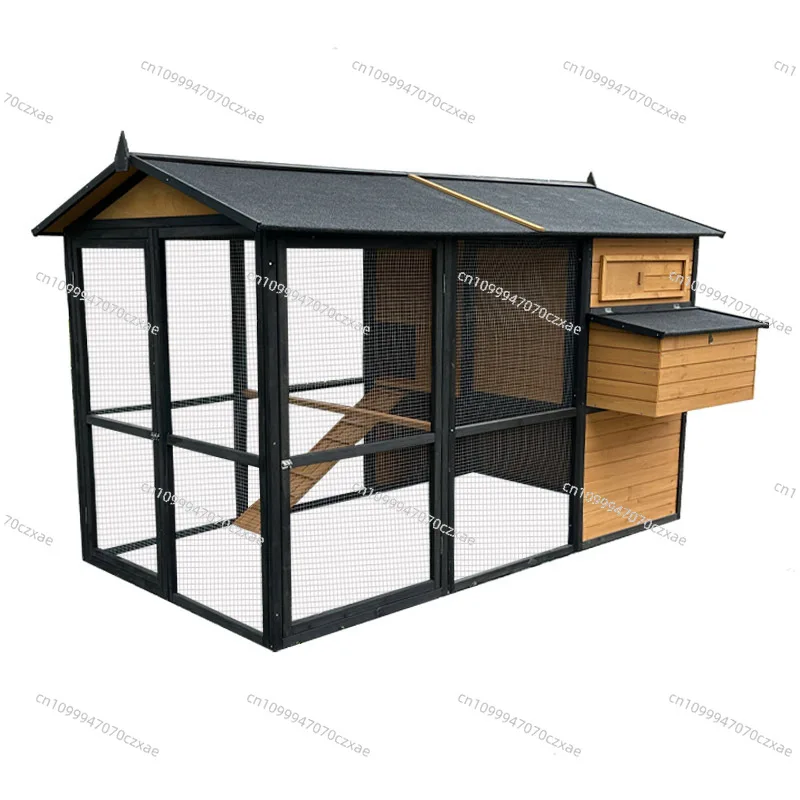 Outdoor Rainproof Sunproof Cat Cage Large Size Outdoor Chicken Coop Chicken Cage Rabbit Hutch Cat House Dog Bed Mat for Pet