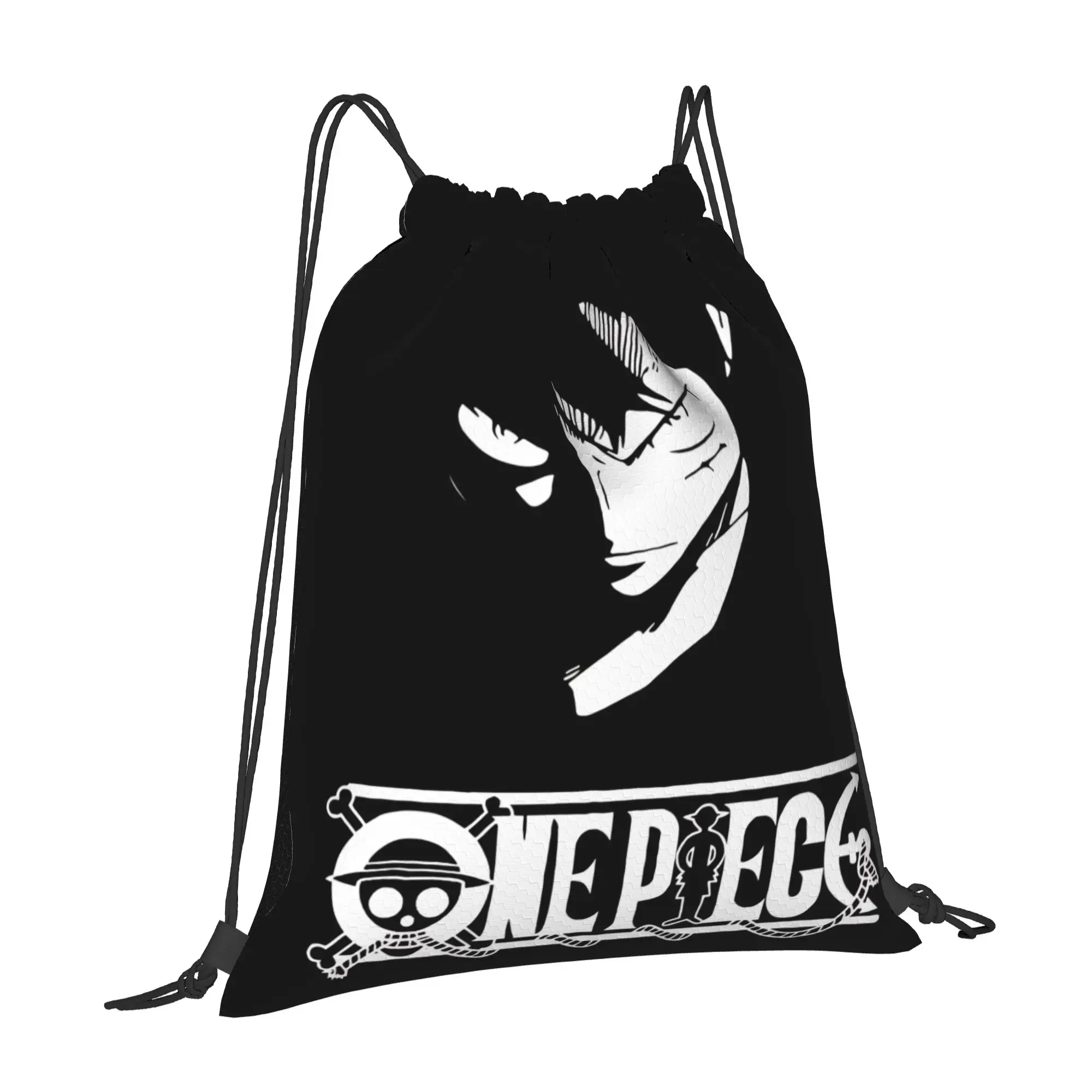 1 pc Luffy Icon One Piece Drawstring Bags Gym Storage Backpack School Shoe Bag