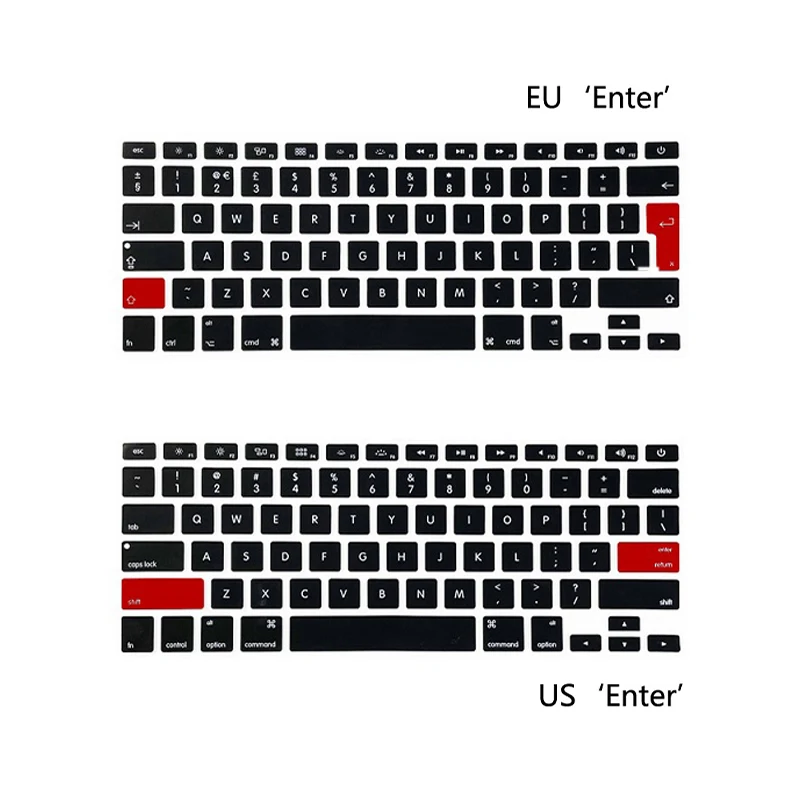 Tastatur Abdeckung für Apple Macbook Pro13/16/15 Air13 zoll Alle Serie Laptop Silikon Fall Klar Protector Haut A2442 A2337 EU/UNS