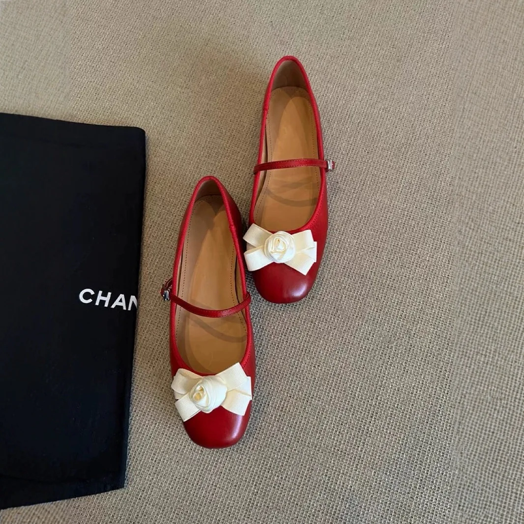 Women's Mary Jane Shoes autumn ballet style flat shoe ballet shoes scoop shoes for women
