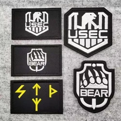 Escape From The Game of Tarkov with Embroidered Badges, Hook and Loop Patches, Bear Paws, USEC BEAR, Backpack Stickers