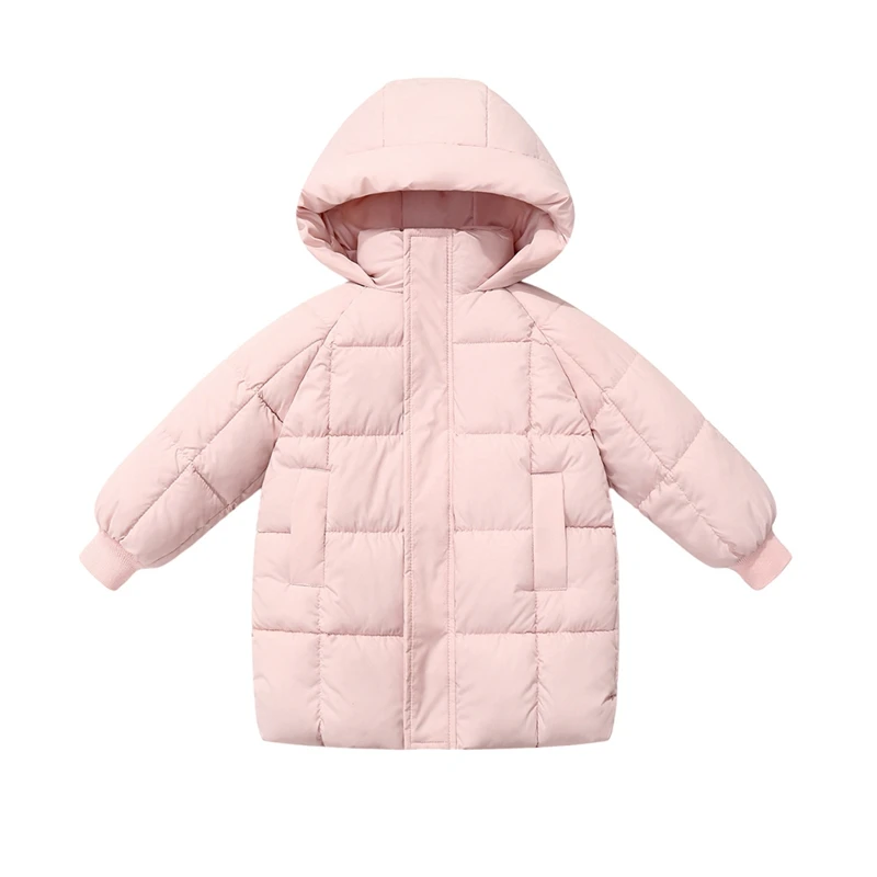 2-7 anni Bambini Ragazzi Ragazze Outdoor Giù Cappotto invernale caldo Tinta unita Parka Abbigliamento sportivo per escursionismo Arrampicata