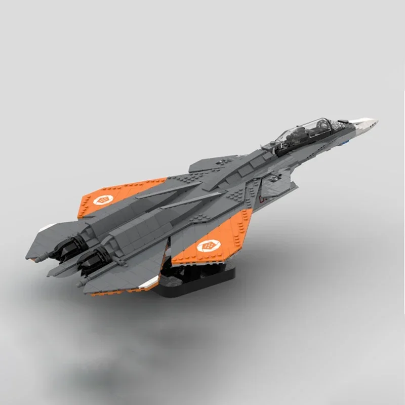 군용 항공기 모델 Moc 빌딩 벽돌 1:35 X-02S 전투기 기술 모듈 형 블록 선물 크리스마스 장난감 DIY 세트 조립