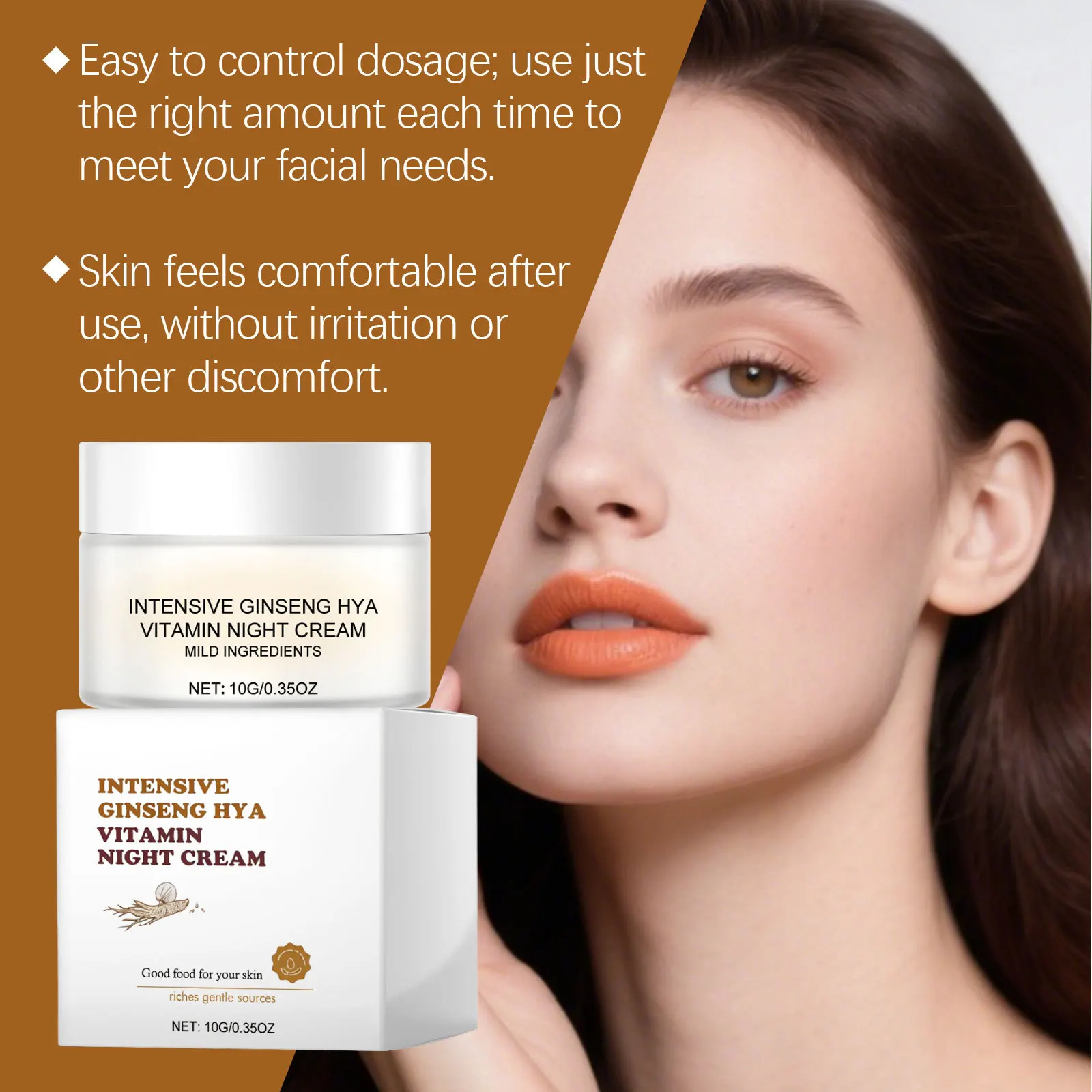 كريم فيتامين الليل المشرق يزيد من مرونة البشرة ويحسن بلادة التحكم في زيت البشرة وغسول الوجه المرطب العميق