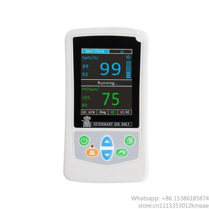 Vequyn Veterinary Handheld Pulse Oximeter – Surgical-Grade SpO2 and Pulse Rate Vital Signs Monitorfor Animal Patient Monitoring
