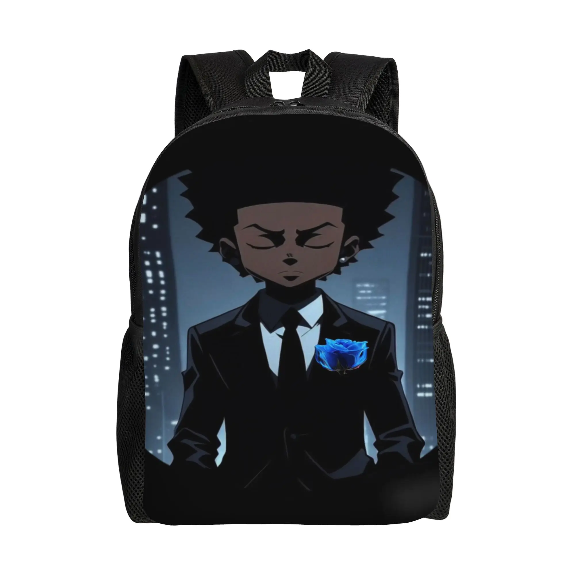 Back to school season Sturdy Shoulder Well known Creative Good looking The Boondocks Schoolbag  Men Women Adult Backpack