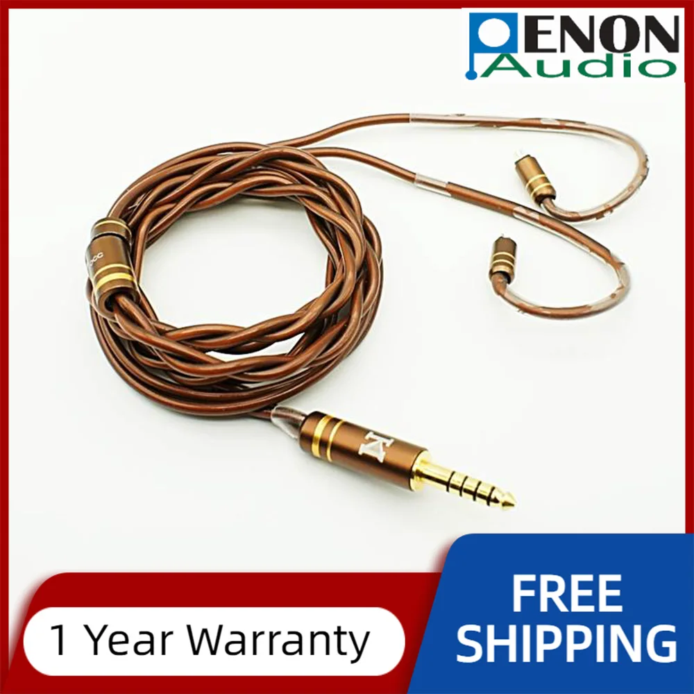 ISN T-OCC High Fidelity 2 Shares Triple Copper Hybrid 2Pin 0.78mm HIFI Audiophile Earphone Replacement Cable IEM Upgrade Cable