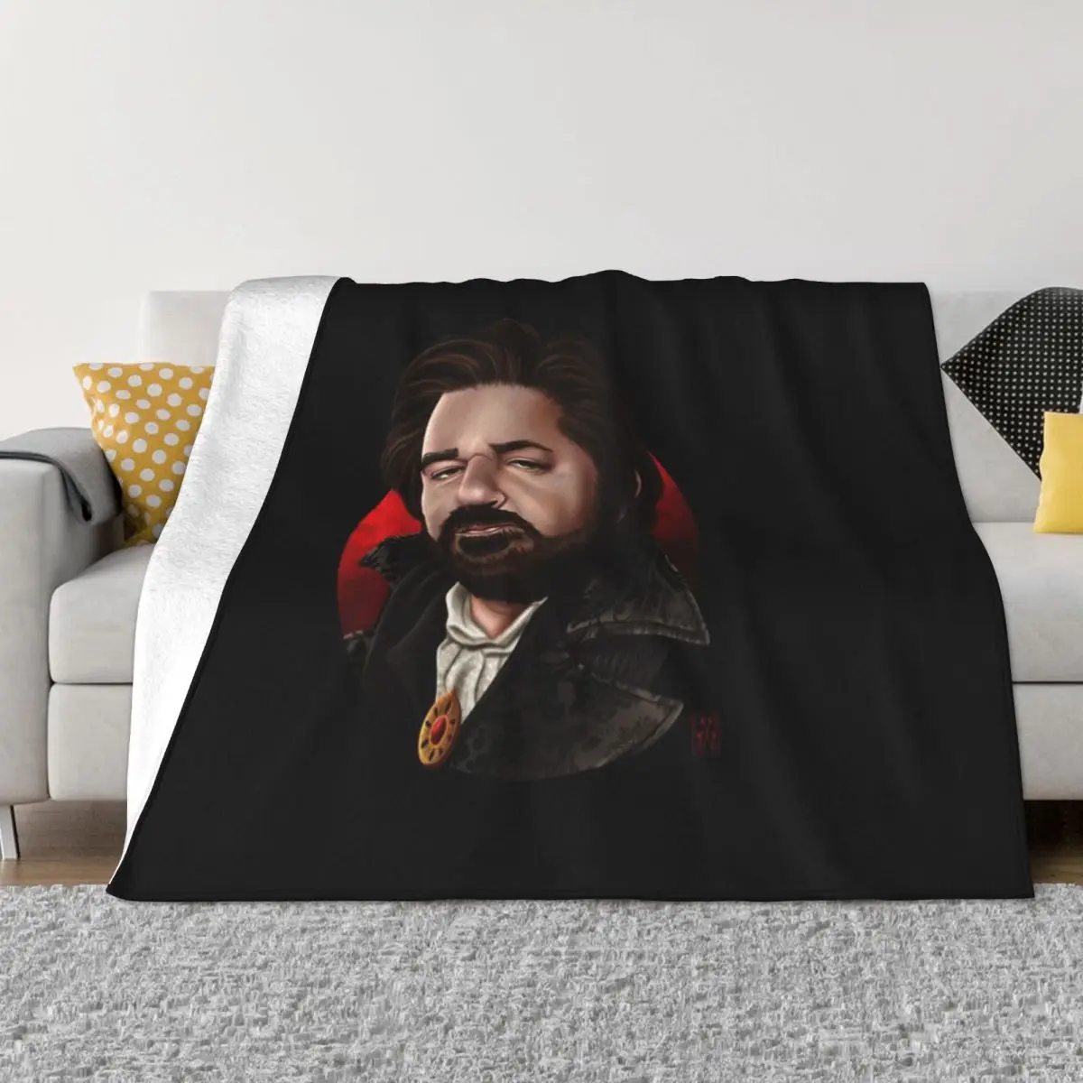 

Laszlo Cravensworth What We Do In The Shadows Throw Blanket Single Blanket Warm Blanket Fluffy Shaggy Blanket