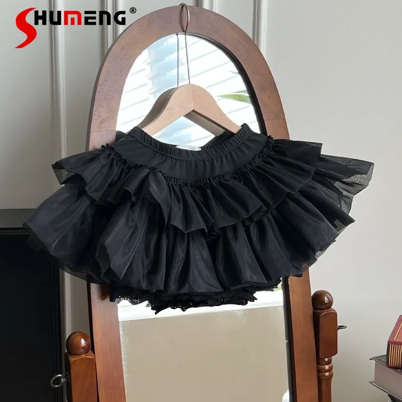 

Lolita 25cm Mini Pumpkin Shorts Violent Puffy Lace Bloomers Sweet Gothic Harajuku Elastic Short Cute Daily Lingerie Pants Women