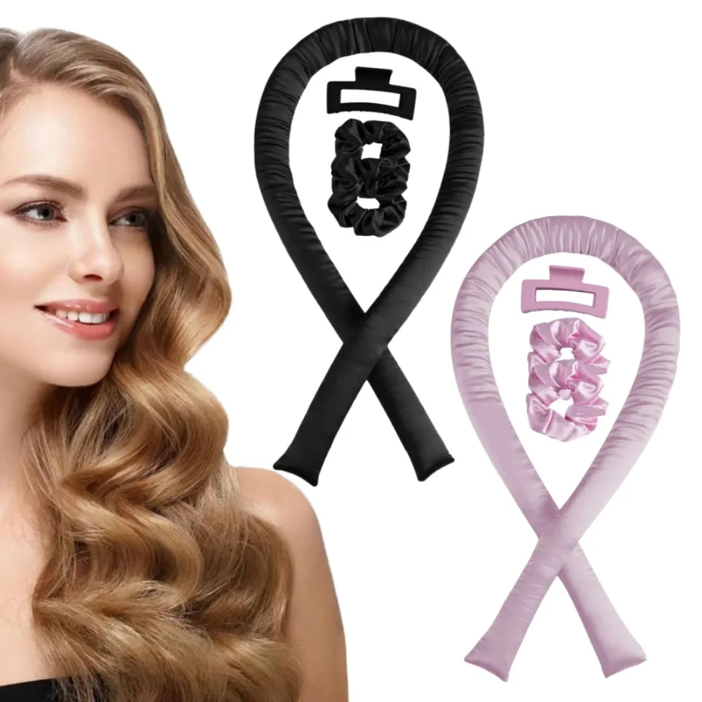 

Heatless Hair Curler No Heat Curling Rod Headband Ribbon Hair Rollers Silk Curls Sleeping Lazy Soft Hair Curlers Styling Tools