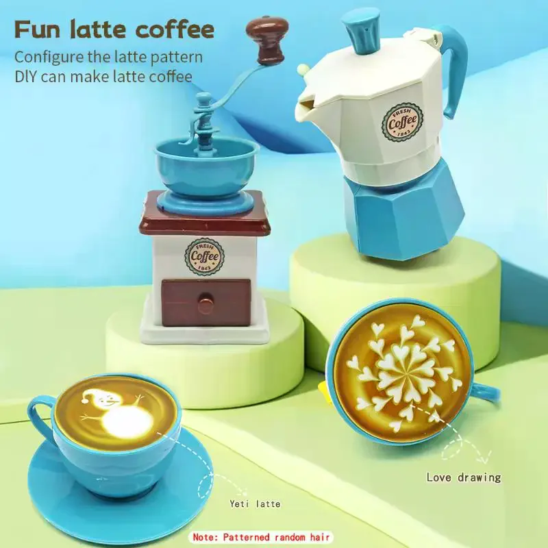 4/5/7Pcs Play House/Outdoor Kitchen DIY Afternoon Tea Game Toy For Children Gift Pretend Play Simulation Coffee Set Tableware