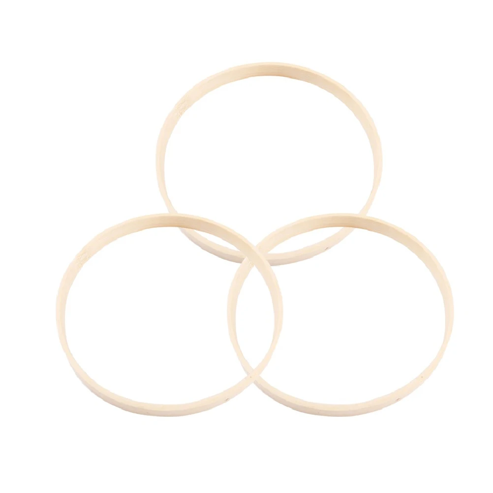 

20 Pcs Dream Catcher Bamboo Circle Dreamcatcher Accessories for Handcraft Ring Project DIY Has Wooden Man Wreaths