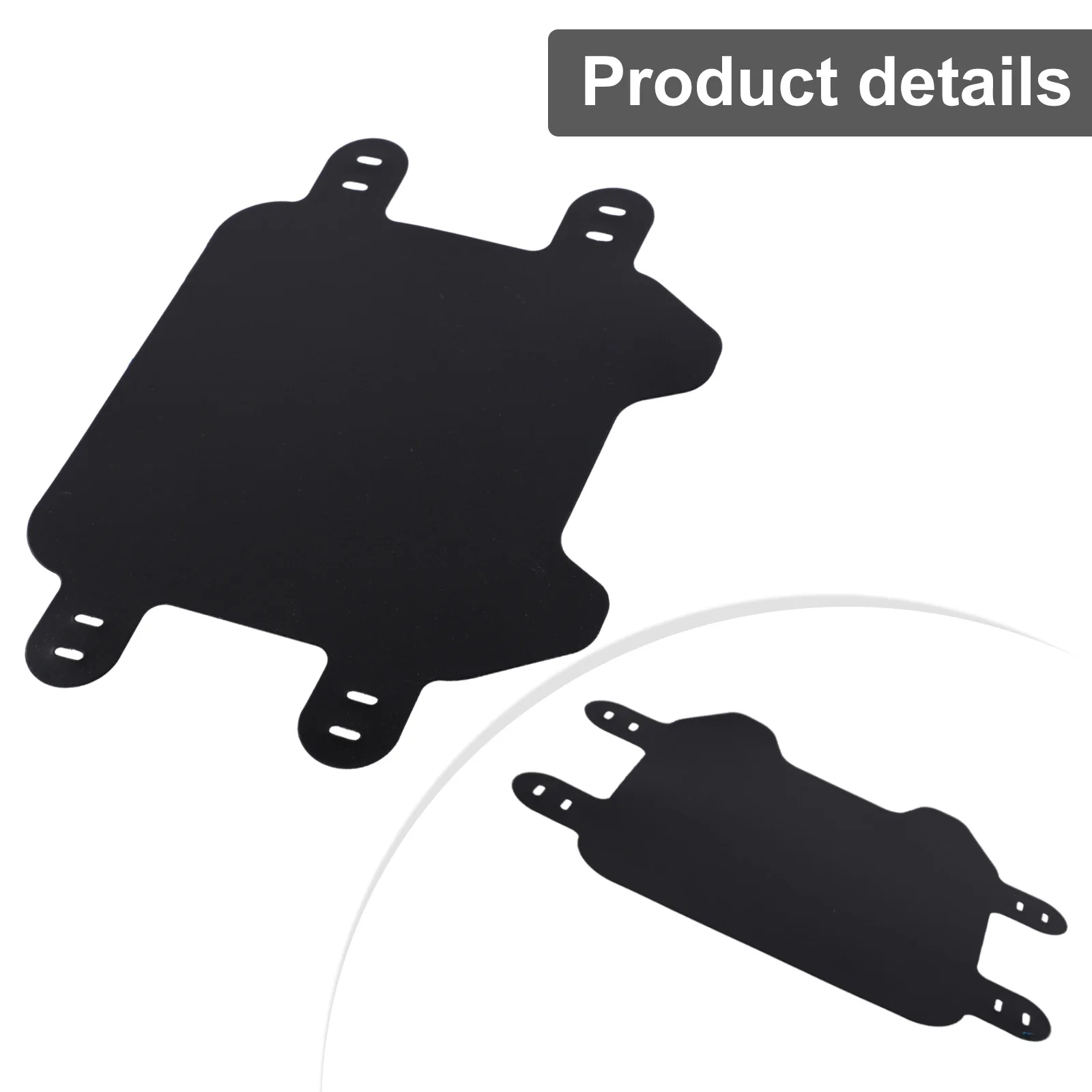 

Front Number Board Ties Easy Installation Improved Visibility Package Content Replacement Plate Features Black