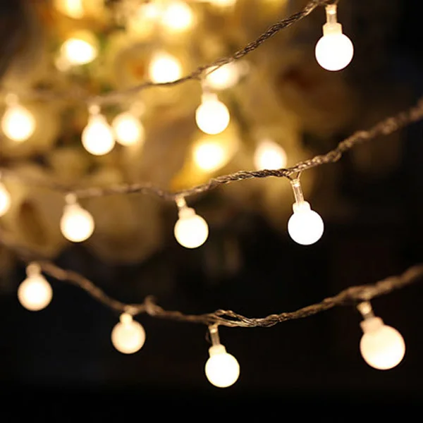 Ball String LED Lights String USB Battery Waterproof Garland Fairy Light Christmas Wedding Party Decor Holiday Light Navidad