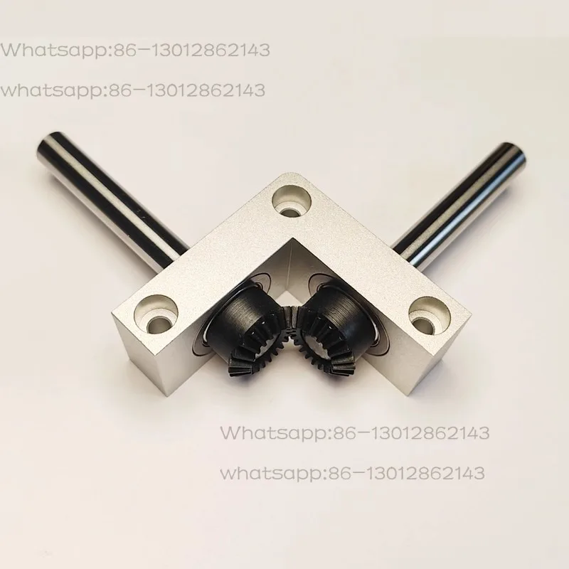 8/10mm output shaft right-angle small 90-degree 1:1 gearbox bevel gear reverser model transmission box
