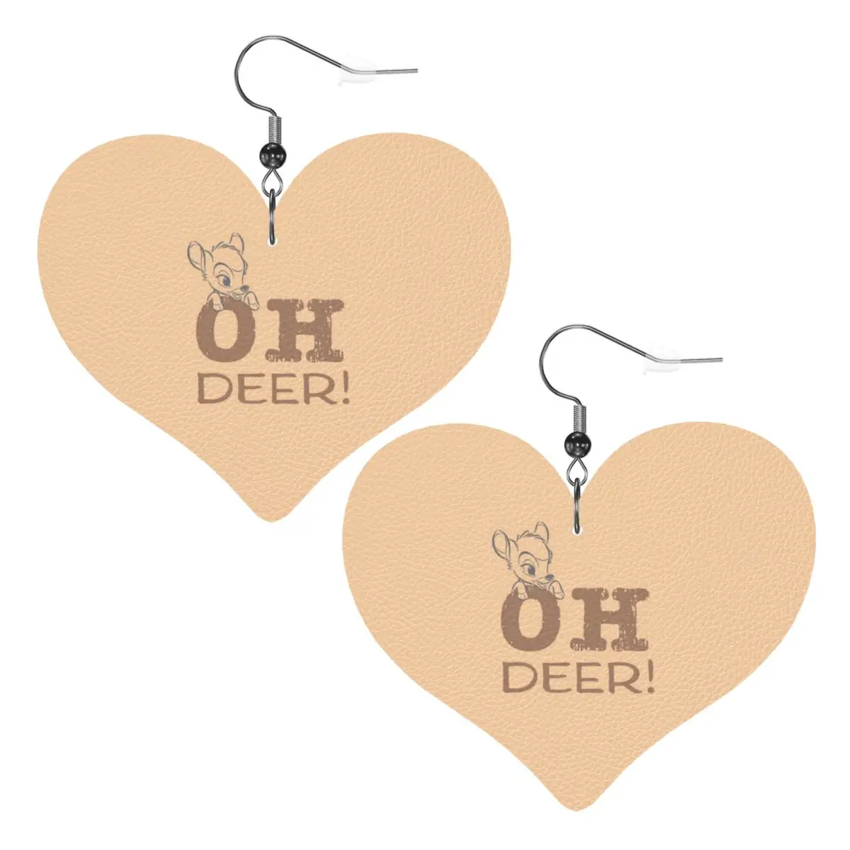 

Custom Cartoon Bambi Anime Leather Earrings for Women Teardrop Dangle Earrings Jewelry Accessories