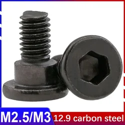12.9 High-strength Carbon Steel Stepped Hexagon Socket Tapping Screw Model Shoulder Bolt Clamp Positioning Screw Black M2.5 M3