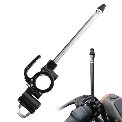 Imagen 2 del producto Dispositivo de corte de línea antigoletas ajustable para motocicleta, antena anticorte para garganta, herramienta de modificación de conducción de asta de bandera para motocicleta