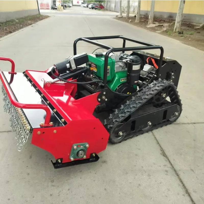 2025 New Type Intelligent DIY Electric Remote Control Robot Lawn Mower and Industrial 48v Flail Shrub Cutter
