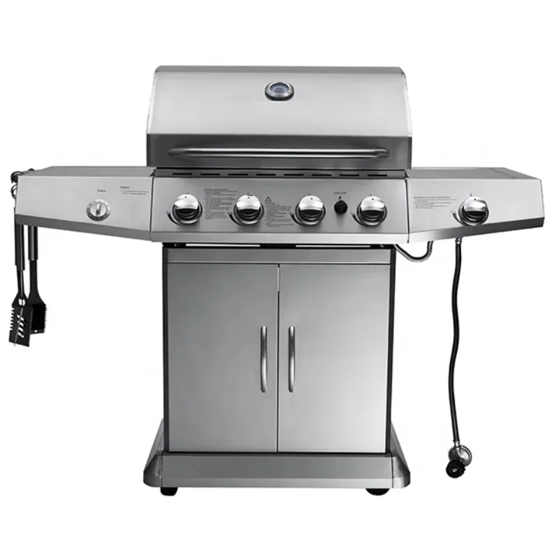 Luxury Gas Grill Outdoor BBQ Oven 6+1 Burners High Quality Stainless Steel Oven