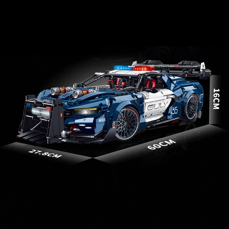 IN STOCK 10655 1:8 MOC Technical RC Modified Sports Car Building