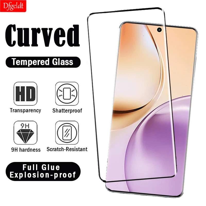 

3D Hot-bending Curved Screen Protector for Realme 14 13 12 11 10 Pro+ Full Glue Protective Tempered Glass for Realme 14 Pro Lite